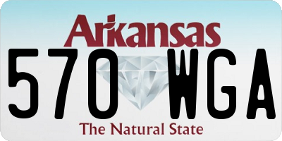 AR license plate 570WGA