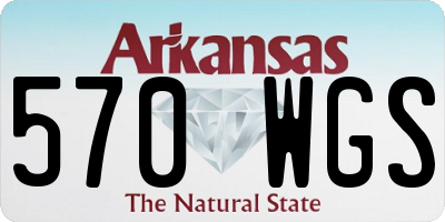 AR license plate 570WGS