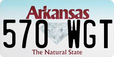 AR license plate 570WGT