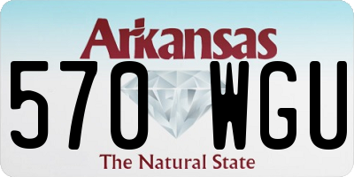 AR license plate 570WGU