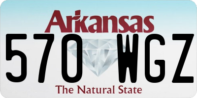 AR license plate 570WGZ