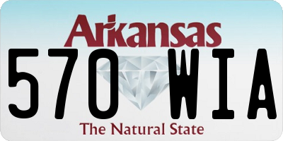 AR license plate 570WIA