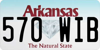 AR license plate 570WIB