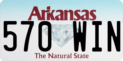 AR license plate 570WIN