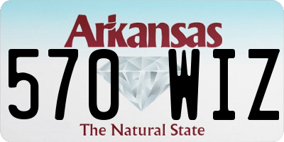 AR license plate 570WIZ