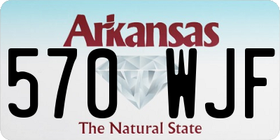 AR license plate 570WJF