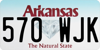 AR license plate 570WJK