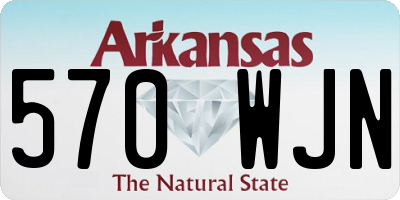 AR license plate 570WJN