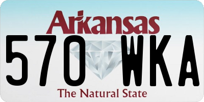 AR license plate 570WKA