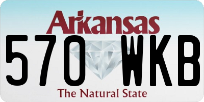 AR license plate 570WKB