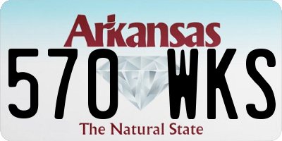 AR license plate 570WKS