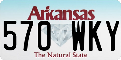 AR license plate 570WKY