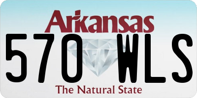 AR license plate 570WLS
