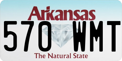 AR license plate 570WMT