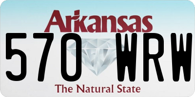 AR license plate 570WRW