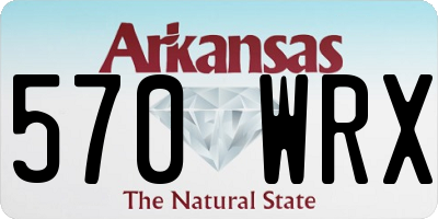AR license plate 570WRX