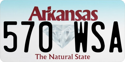 AR license plate 570WSA