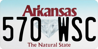 AR license plate 570WSC