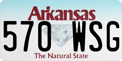AR license plate 570WSG