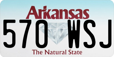 AR license plate 570WSJ