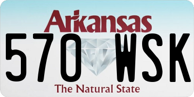 AR license plate 570WSK