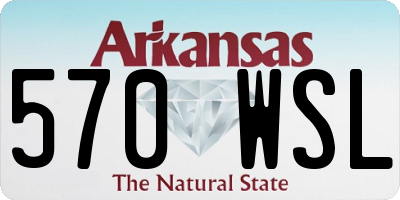 AR license plate 570WSL