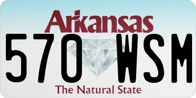 AR license plate 570WSM