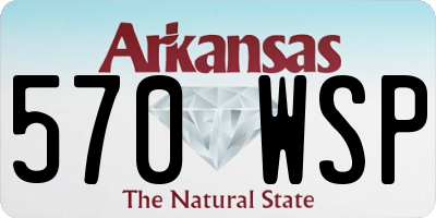 AR license plate 570WSP