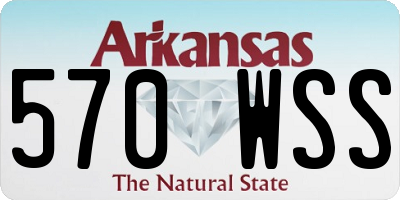 AR license plate 570WSS