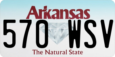 AR license plate 570WSV