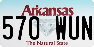 AR license plate 570WUN