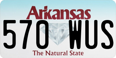 AR license plate 570WUS