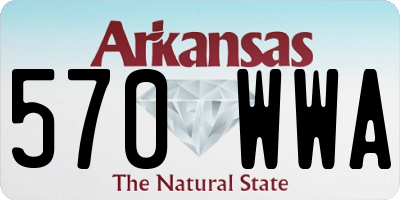 AR license plate 570WWA