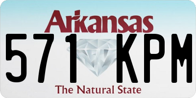 AR license plate 571KPM