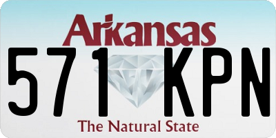 AR license plate 571KPN