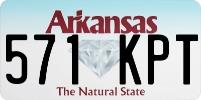 AR license plate 571KPT