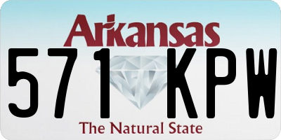 AR license plate 571KPW