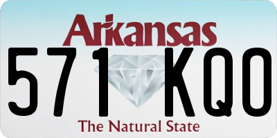 AR license plate 571KQO