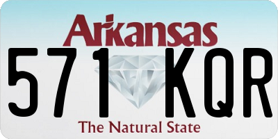 AR license plate 571KQR