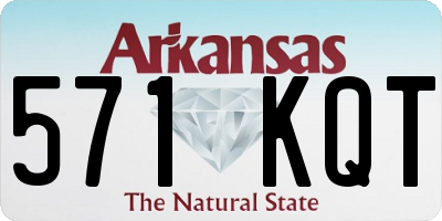 AR license plate 571KQT