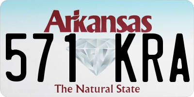 AR license plate 571KRA