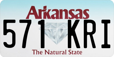 AR license plate 571KRI