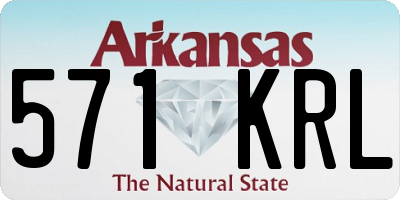 AR license plate 571KRL