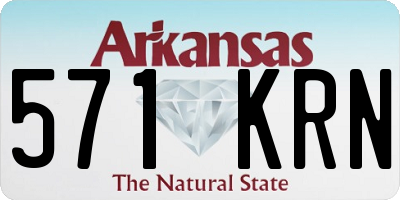 AR license plate 571KRN