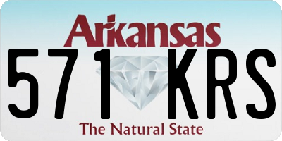 AR license plate 571KRS
