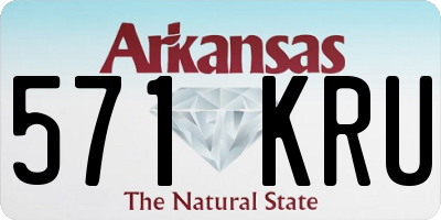 AR license plate 571KRU