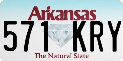 AR license plate 571KRY