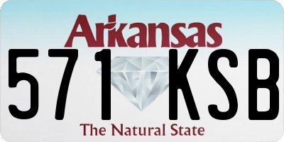 AR license plate 571KSB