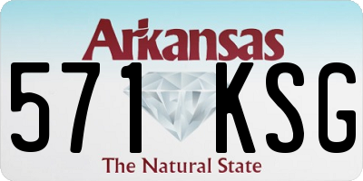 AR license plate 571KSG