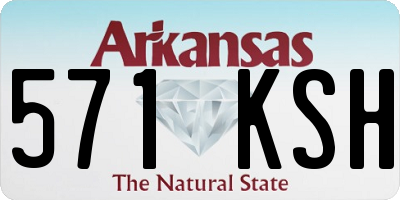 AR license plate 571KSH